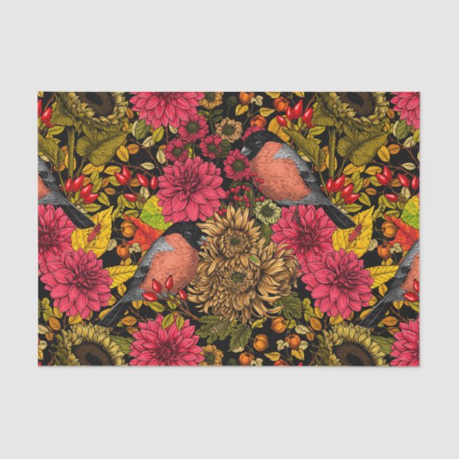 Papel De Seda Jardín otoñal 2 (Anverso)