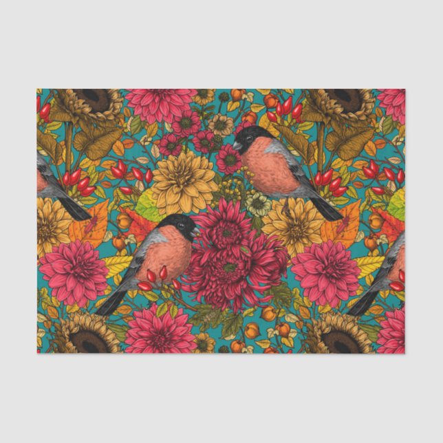 Papel De Seda Jardín otoñal 3 (Anverso)