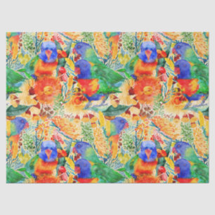 Papel De Seda Jardín Rainbow Lorikeet