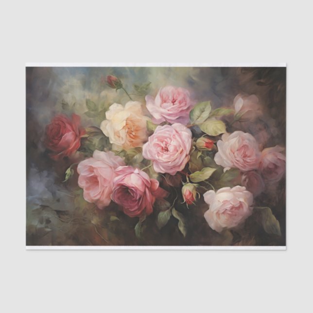 Papel De Seda Jardín Rosa de Victoria (Anverso)