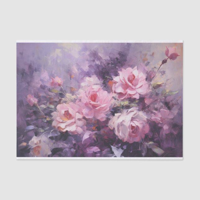 Papel De Seda Jardín Rosa II de Victoria (Anverso)