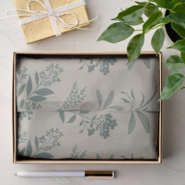 Papel De Seda Jardín Sueño Elegante Silueta Botánica - beige