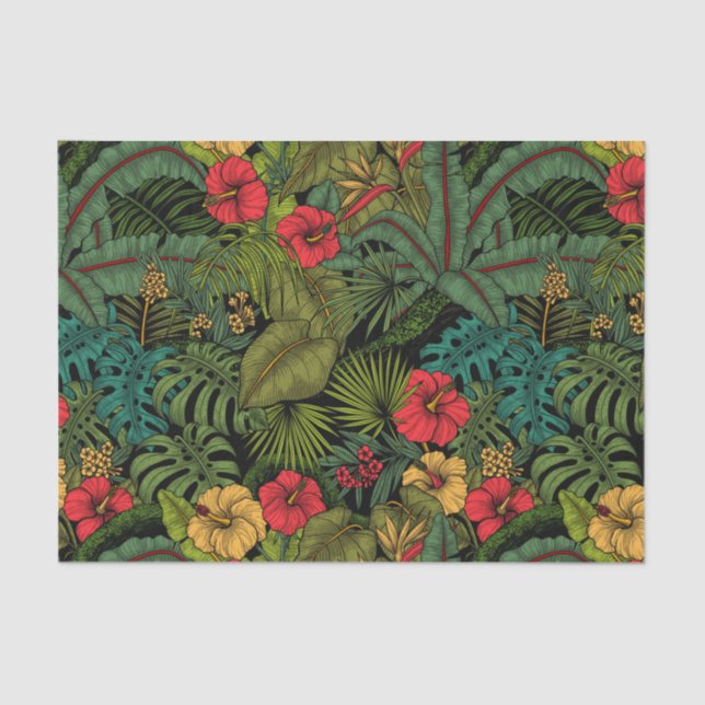 Papel De Seda Jardín tropical (Anverso)