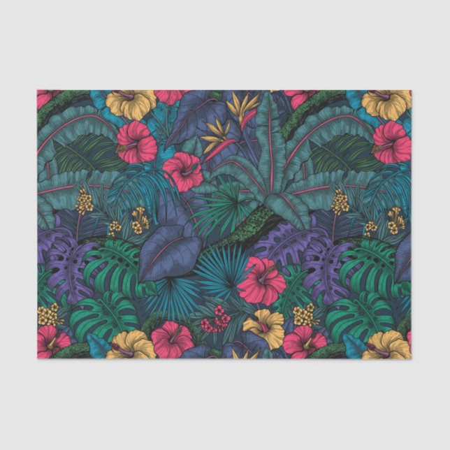 Papel De Seda Jardín tropical (Anverso)