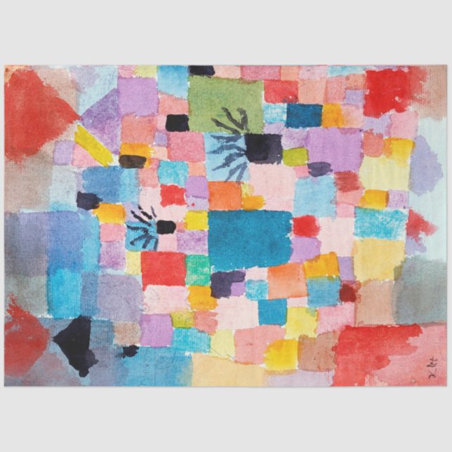 Papel De Seda Jardín Tunecino, Klee (Anverso)