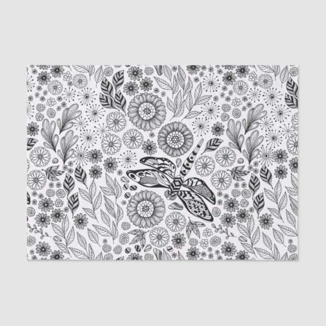 Papel De Seda Jardines de dragón (Anverso)