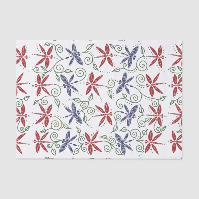 Papel De Seda Jardines de la libélula (Anverso)