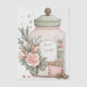 Papel De Seda Jarra de galletas de Navidad con estilo festivo y 