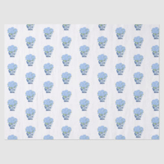 Papel De Seda Jarrón azul y blanco de Chinoiserie envolviendo Ho