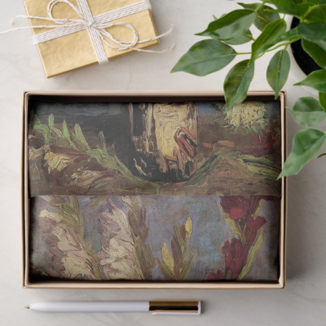 Papel De Seda Jarrón con gladiolos de Vincent van Gogh (Regalo )