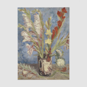 Papel De Seda Jarrón con gladiolos de Vincent Van Gogh