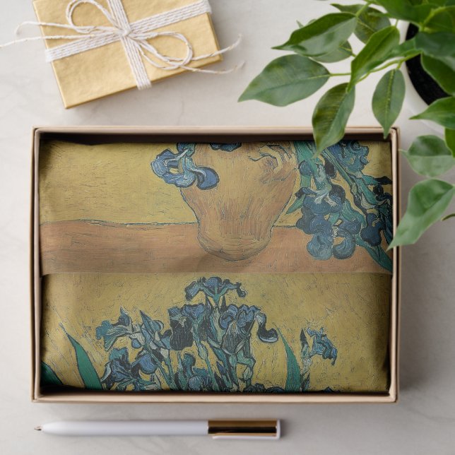 Papel De Seda Jarrón de flores con lirios de Vincent van Gogh (Regalo )