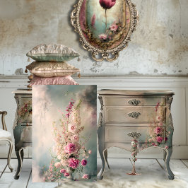 Papel De Seda Jarrón y vida quieta floral caprichoso soñador 