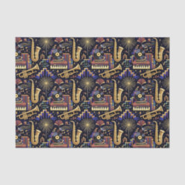 Papel De Seda Jazz Age Celebration Pattern