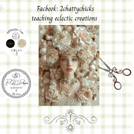 Papel De Seda Jazz Era Lady with Floral Hat Decoupage  Tissue Pa