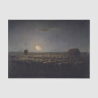 Jean-Francois Millet - Sheepfold, luna 1860