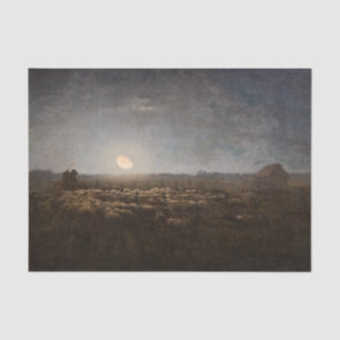 Papel De Seda Jean-Francois Millet - Sheepfold, luna 1872