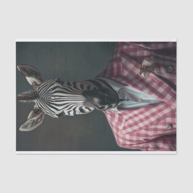 Papel De Seda Jeffrey the Zebra (Anverso)