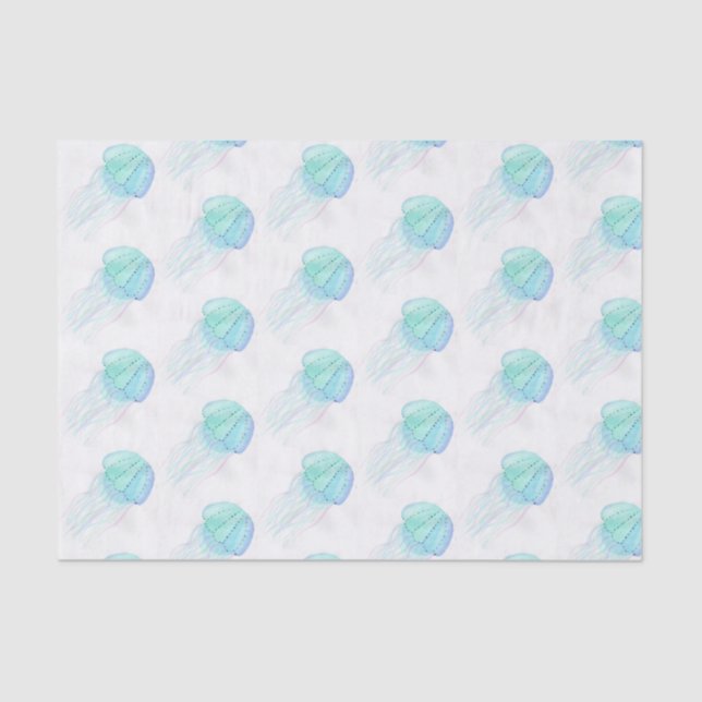 Papel De Seda Jellyfish en pasteles (Anverso)