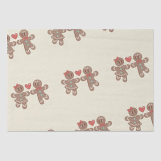 Papel De Seda Jengibre Navideño de Dibujos Animados Retro Person