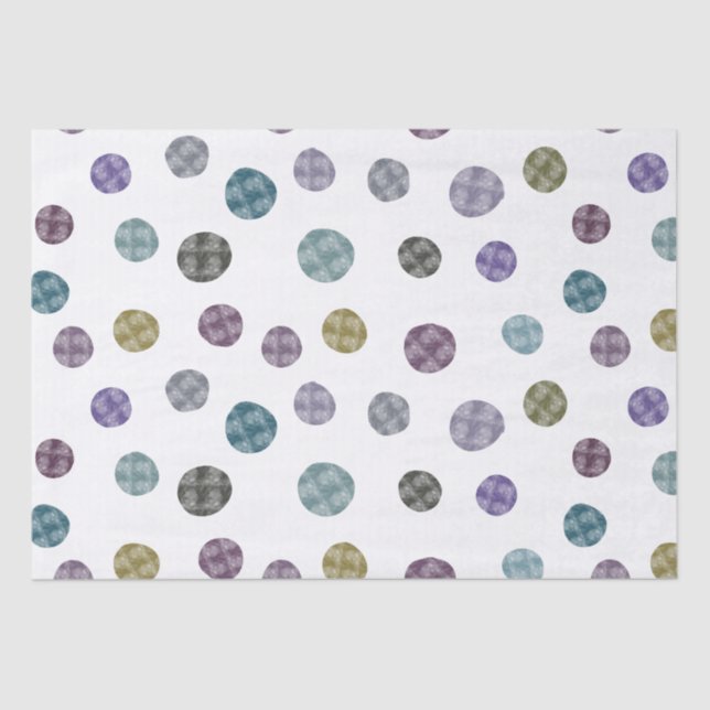 Papel De Seda Jennifer Confetti Dots Tissue Paper (Anverso)