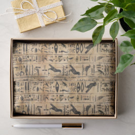 Papel De Seda Jeroglíficos egipcios Patrón de aves 2
