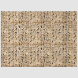 Papel De Seda Jeroglíficos egipcios Patrón de aves 2