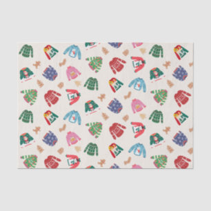 Papel De Seda Jerséis de Navidad y galletas de jengibre 