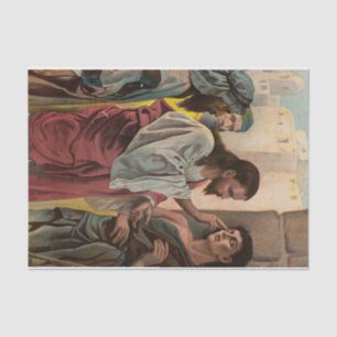 Papel De Seda Jesucristo curando al hombre ciego