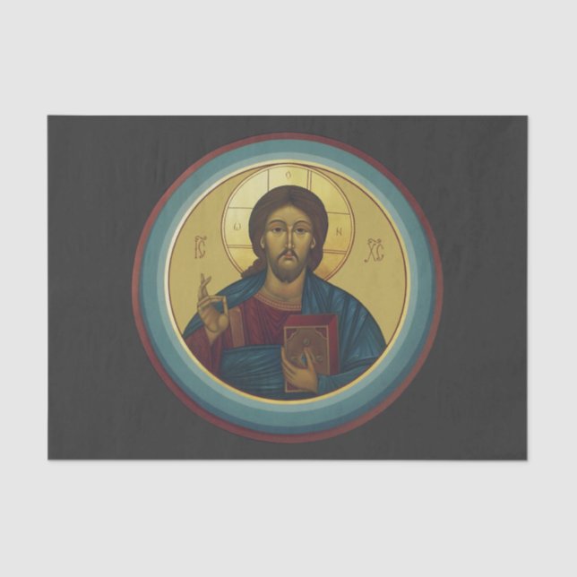 Papel De Seda Jesucristo Pantocrátor  (Anverso)