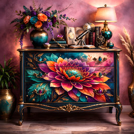 Papel De Seda Jewel Dahlia Decoupage