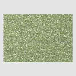 Papel De Seda Jewel Green Faux Purpurina
