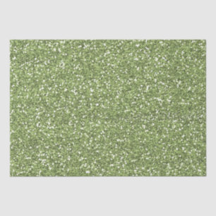 Papel De Seda Jewel Green Faux Purpurina