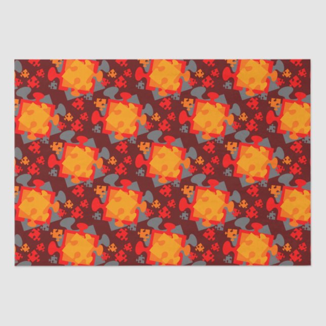 Papel De Seda Jigsaw Jumble (Anverso)