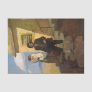 Papel De Seda Jim Hawkins deja su hogar por Newell Convers Wyeth