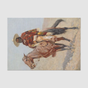 Papel De Seda “Jinete vaquero mexicano” de Frederick Remington