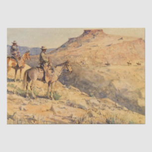 Papel De Seda Jinetes de cima plana de Edward Borein