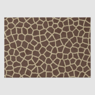 Papel De Seda Jirafa Geométrica Moderna de Color Marrón y Beige