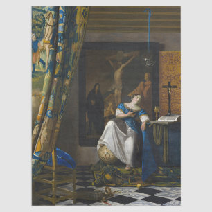 Papel De Seda Johannes Vermeer - Alegoría de la fe
