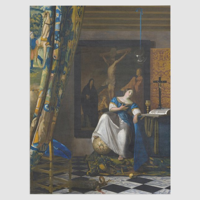 Papel De Seda Johannes Vermeer - Alegoría de la fe (Subido por el creador)