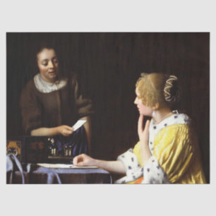 Papel De Seda Johannes Vermeer, amante y empleada doméstica