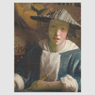Papel De Seda Johannes Vermeer - Chica con flauta