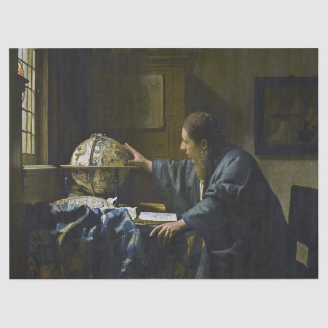 Papel De Seda Johannes Vermeer - El astrónomo (Anverso)