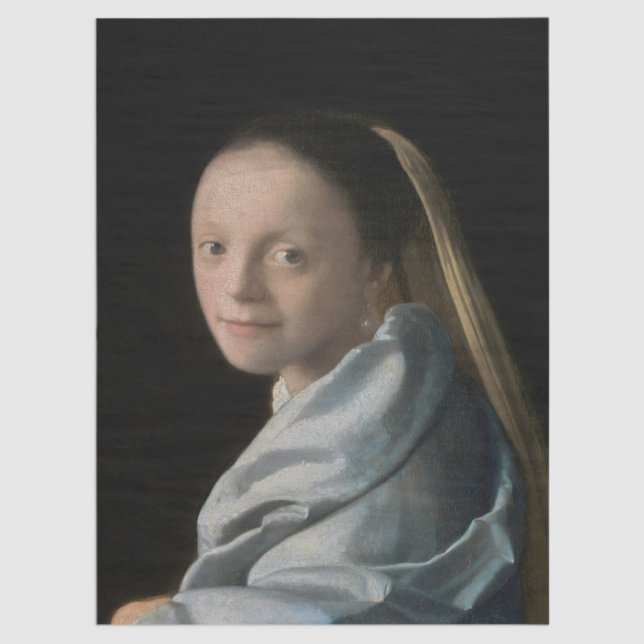 Papel De Seda Johannes Vermeer - Estudio de una joven mujer (Subido por el creador)