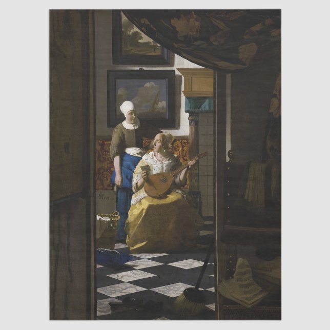 Papel De Seda Johannes Vermeer - La carta de amor (Subido por el creador)