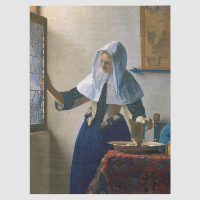 Papel De Seda Johannes Vermeer - Mujer con lanzador de agua (Subido por el creador)