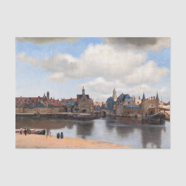 Papel De Seda Johannes Vermeer - Vista de Delft (Anverso)