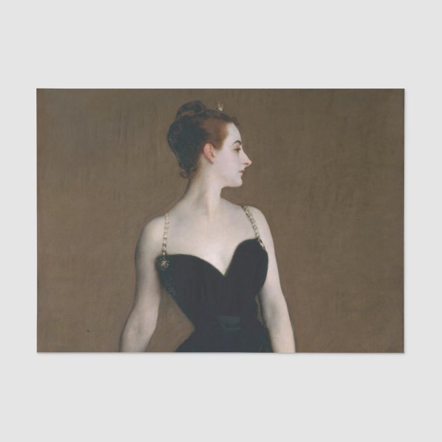 Papel De Seda John Singer Sargent Madame X Classic Retrato (Anverso)