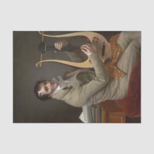 Papel De Seda Joseph-Dominque Fabry toca una guitarra lira