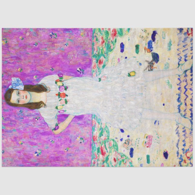 Papel De Seda Joven Chica, Gustav Klimt (Anverso)